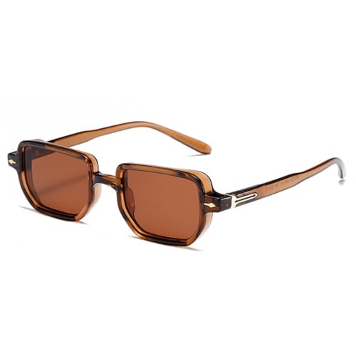 MOHDHAF-Retro Rectangle Rivets Männer's Punk Gradient Sonnenbrille Shades UV400 Fashion Olive Green Sonnenbrille MOHDHAF-Retro Rectangle Rivets Männer's Punk Gradient Sonnenbrille Shades UV400 Fashion Olive Green Sonnenbrille von MOHDHAF