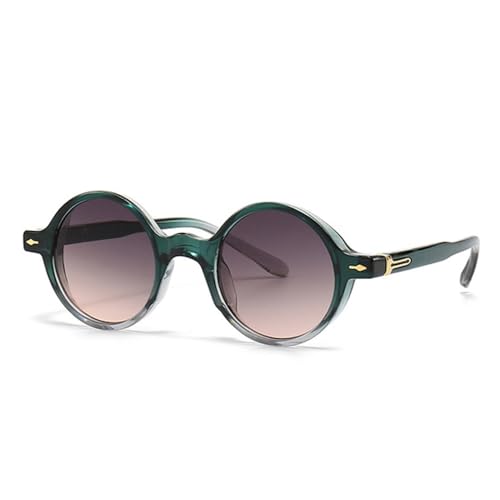 MOHDHAF-Retro Round Punk Damen's Sonnenbrille Fashion Colour Gradient Shades UV400 Männer's Rivets Sonnenbrille MOHDHAF-Retro Round Punk Damen's Sonnenbrille Fashion Colour Gradient Shades UV400 Männer's Rivets Sonnenbrille von MOHDHAF