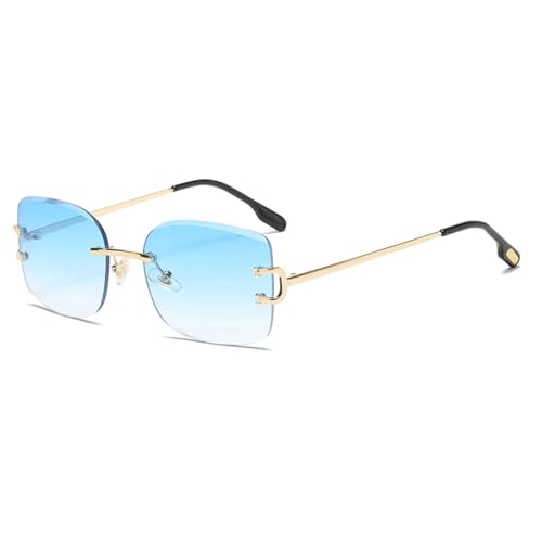 MOHDHAF-Rimless Metal Glasses Street Fashion Sonnenbrille Summer MOHDHAF-Rimless Metal Glasses Street Fashion Sonnenbrille Summer von MOHDHAF