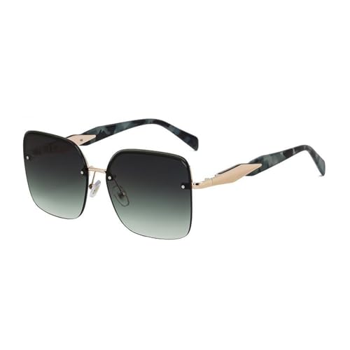 MOHDHAF-Rimless Oversized Damen Männer Sonnenbrille with Large Frame Metal für Damen Vintage Style MOHDHAF-Rimless Oversized Damen Männer Sonnenbrille with Large Frame Metal für Damen Vintage Style von MOHDHAF