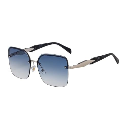 MOHDHAF-Rimless Oversized Damen Männer Sonnenbrille with Large Frame Metal für Damen Vintage Style MOHDHAF-Rimless Oversized Damen Männer Sonnenbrille with Large Frame Metal für Damen Vintage Style von MOHDHAF