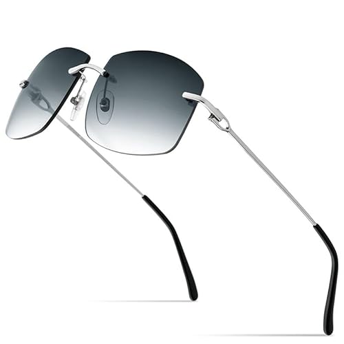 MOHDHAF-Rimless Oversized Luxury Sonnenbrille für Männer and Damen with Nylon Gradient Lenses MOHDHAF-Rimless Oversized Luxury Sonnenbrille für Männer and Damen with Nylon Gradient Lenses von MOHDHAF