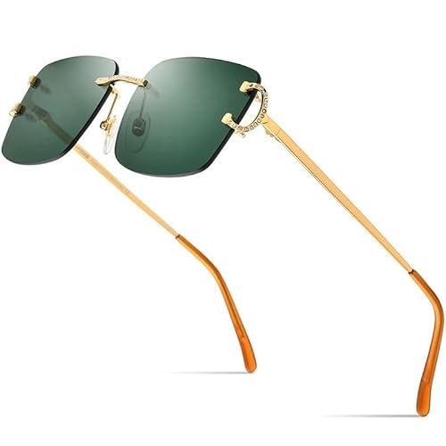 MOHDHAF-Rimless Oversized Luxury Sonnenbrille für Männer and Damen with Nylon Gradient Lenses MOHDHAF-Rimless Oversized Luxury Sonnenbrille für Männer and Damen with Nylon Gradient Lenses von MOHDHAF