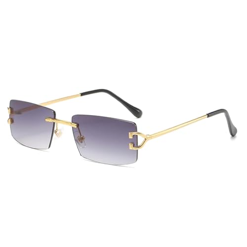 MOHDHAF-Rimless Sonnenbrille Damen Europe and the United States Fashion Modern Glasses with Street Shot Fashionable Sonnenbrille MOHDHAF-Rimless Sonnenbrille Damen Europe and the United States Fashion Modern Glasses with Street Shot Fashionable Sonnenbrille von MOHDHAF