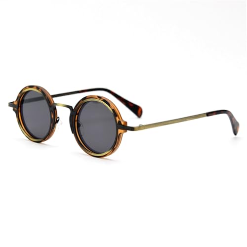 MOHDHAF-Runde polarisierte Retro-Sonnenbrille mit kleinem RahMänner, Punk-Stil, für Herren MOHDHAF-Runde polarisierte Retro-Sonnenbrille mit kleinem RahMänner, Punk-Stil, für Herren von MOHDHAF