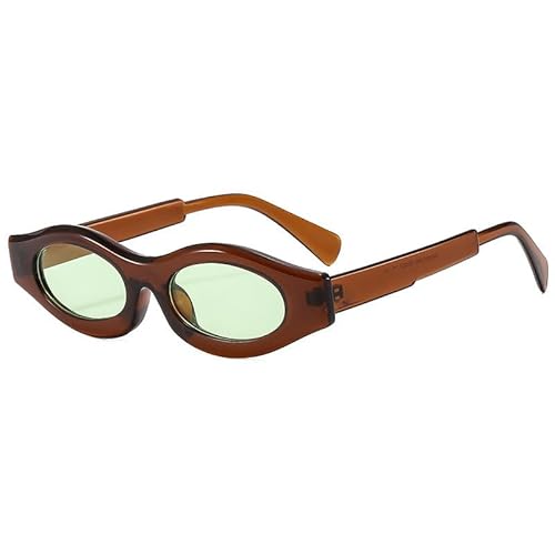 MOHDHAF-Small Oval Sonnenbrille Damen Männer Luxury Punk Vintage Shades Fashion Irregular Glasses UV400 Protection MOHDHAF-Small Oval Sonnenbrille Damen Männer Luxury Punk Vintage Shades Fashion Irregular Glasses UV400 Protection von MOHDHAF