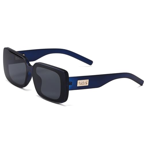 MOHDHAF-Sonnenbrille Männer Damen Rectangle Large Frame Vintage Sonnenbrille UV400 MOHDHAF-Sonnenbrille Männer Damen Rectangle Large Frame Vintage Sonnenbrille UV400 von MOHDHAF