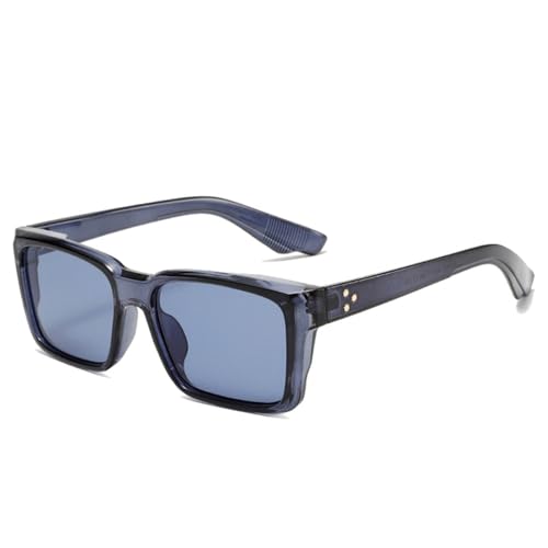 MOHDHAF-Square Damen's Sonnenbrille Retro Gradient Lens UV400 Männer's Punk Rivets Sonnenbrille MOHDHAF-Square Damen's Sonnenbrille Retro Gradient Lens UV400 Männer's Punk Rivets Sonnenbrille von MOHDHAF