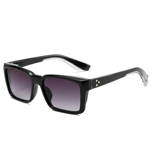 MOHDHAF-Square Damen's Sonnenbrille Retro Gradient Lens UV400 Männer's Punk Rivets Sonnenbrille MOHDHAF-Square Damen's Sonnenbrille Retro Gradient Lens UV400 Männer's Punk Rivets Sonnenbrille von MOHDHAF