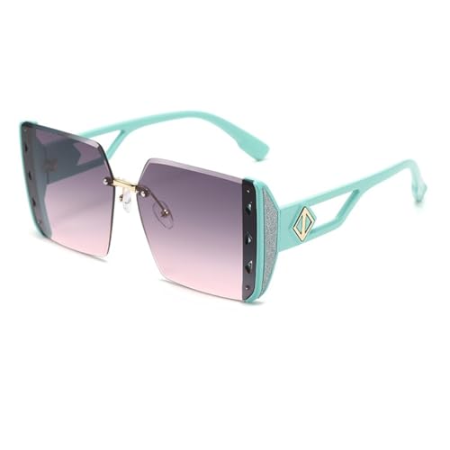 MOHDHAF-Square Sonnenbrille Damen Oversized Rimless Sonnenbrille Damen UV400 MOHDHAF-Square Sonnenbrille Damen Oversized Rimless Sonnenbrille Damen UV400 von MOHDHAF