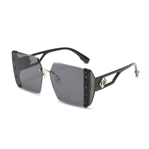 MOHDHAF-Square Sonnenbrille Damen Oversized Rimless Sonnenbrille Damen UV400 MOHDHAF-Square Sonnenbrille Damen Oversized Rimless Sonnenbrille Damen UV400 von MOHDHAF