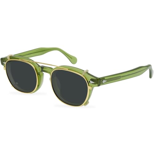 MOHDHAF-Vintage Clip Männer's Sonnenbrille Riveted Sonnenbrille Handmade Damen Outdoor UV400 MOHDHAF-Vintage Clip Männer's Sonnenbrille Riveted Sonnenbrille Handmade Damen Outdoor UV400 von MOHDHAF