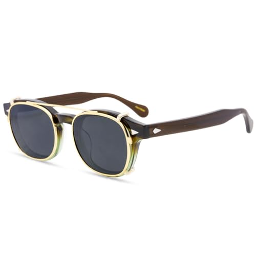MOHDHAF-Vintage Clip Sonnenbrille Männer Riveted Handmade Damen Outdoor UV400 MOHDHAF-Vintage Clip Sonnenbrille Männer Riveted Handmade Damen Outdoor UV400 von MOHDHAF