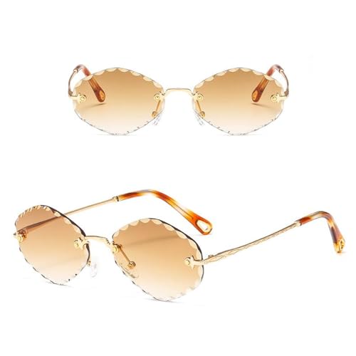 MOHDHAF-Vintage Fashion Polygonal Sonnenbrille für Damen Metal Colourful Lens MOHDHAF-Vintage Fashion Polygonal Sonnenbrille für Damen Metal Colourful Lens von MOHDHAF