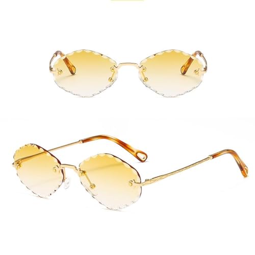 MOHDHAF-Vintage Fashion Polygonal Sonnenbrille für Damen Metal Colourful Lens MOHDHAF-Vintage Fashion Polygonal Sonnenbrille für Damen Metal Colourful Lens von MOHDHAF