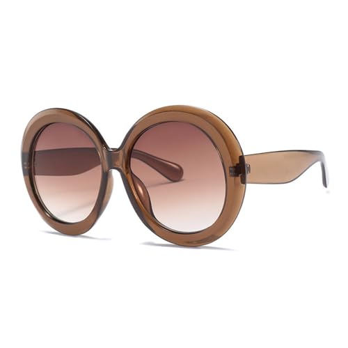 MOHDHAF-Vintage Large Round Sonnenbrille Damen Gradient Oversized Sonnenbrille Female Mirror Clear Shades MOHDHAF-Vintage Large Round Sonnenbrille Damen Gradient Oversized Sonnenbrille Female Mirror Clear Shades von MOHDHAF