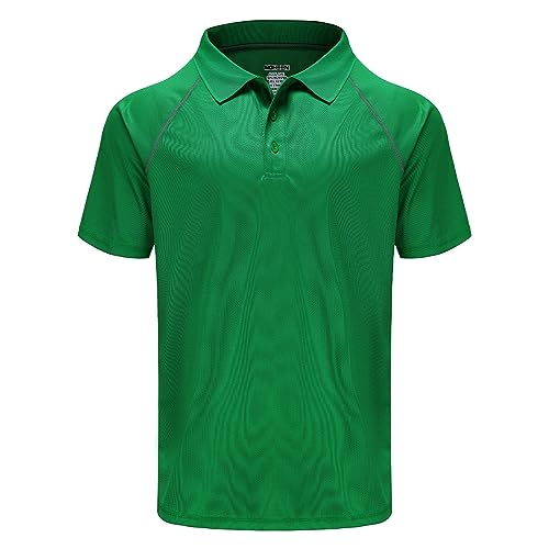 MOHEEN Herren Poloshirt/Funktionsshirt in Übergrößen S bis 5XL - für Sport Freizeit und Arbeit（Grün,6XL von MOHEEN