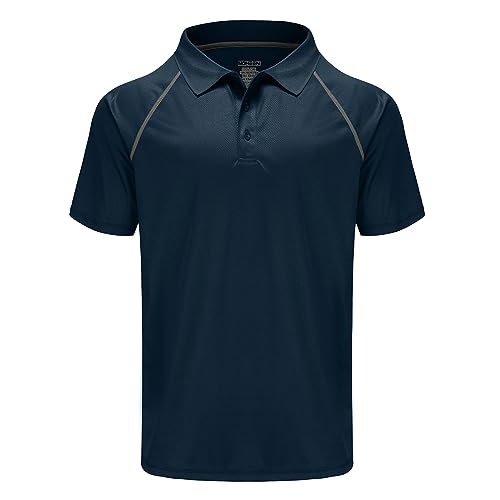 MOHEEN Herren Poloshirt/Funktionsshirt in Übergrößen S bis 6XL - für Sport Freizeit und Arbeit, MEHRWEG (2XL, Navy) von MOHEEN