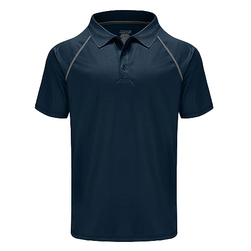 MOHEEN Herren Poloshirt/Funktionsshirt in Übergrößen S bis 6XL - für Sport Freizeit und Arbeit, MEHRWEG (3XL, Navy) von MOHEEN