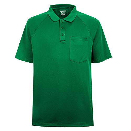 MOHEEN Herren Poloshirt/Funktionsshirt in Übergrößen S bis 6XL - für Sport Freizeit und Arbeit, MEHRWEG (Grün, 5XL) von MOHEEN