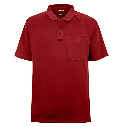 MOHEEN Herren Poloshirt/Funktionsshirt in Übergrößen S bis 6XL - für Sport Freizeit und Arbeit, MEHRWEG (Rot, 3XL) von MOHEEN