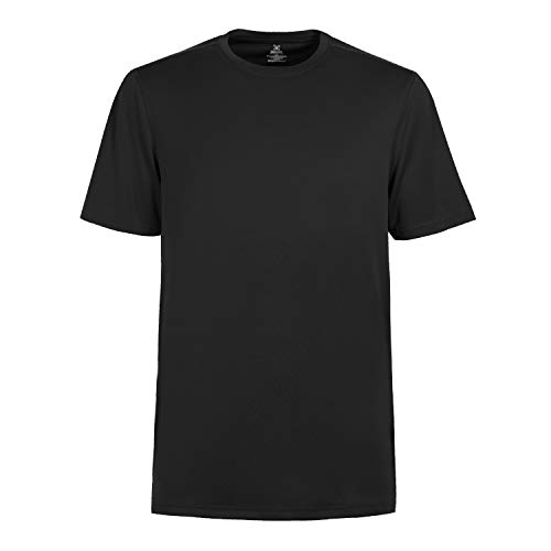 Moheen Herren Kurzarm-T-Shirt Quick-Dri Crew - Schwarz - XX-Large von MOHEEN