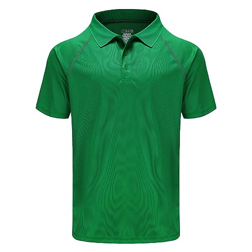 Moheen Herren Poloshirt/ Funktionsshirt in Übergrößen S bis 5XL - für Sport Freizeit und Arbeit Gr:-XL Farbe:-Grün von MOHEEN