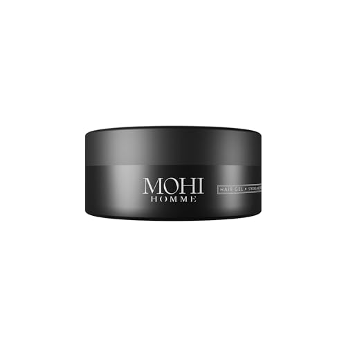 MOHI Homme Hair Gel 250ml - Premium Haargel Männer Spezialität - Das Top Haargel Herren Auswahl - Ultimatives Hair Gel - Speziell für Perfekt Gestylte Haar Gel Looks - Einzigartig für Gel Haare von MOHI