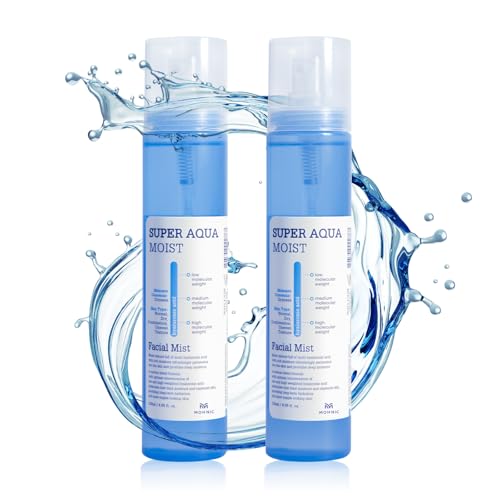 MOHNIC Hyaluronsäure-Spray für Gesicht, Körper und Haar, Packung mit 2 x 113 ml, feuchtigkeitsspendende Lotion Face Mist Super Aqua Mist, 2 Stück MOHNIC Hyaluronsäure-Spray für Gesicht, Körper und Haar, Packung mit 2 x 113 ml, feuchtigkeitsspendende Lotion Face Mist Super Aqua Mist, 2 Stück von MOHNIC