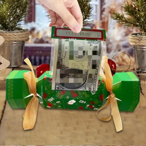 MOHXFE Weihnachts-Überraschungs-Geldbeutel, Weihnachts-Geldhalter für Bargeld, Überraschungs-Geschenk-Box zum Herausziehen, Geldgeschenkbeutel, für selbstgemachtes Geldgeschenk mit Weihnachtstasche, 2 MOHXFE Weihnachts-Überraschungs-Geldbeutel, Weihnachts-Geldhalter für Bargeld, Überraschungs-Geschenk-Box zum Herausziehen, Geldgeschenkbeutel, für selbstgemachtes Geldgeschenk mit Weihnachtstasche, 2 von MOHXFE