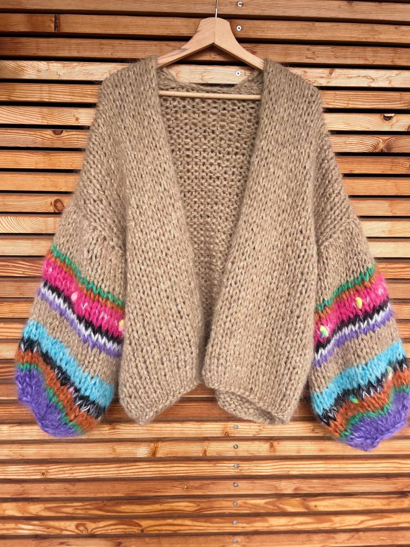 Moh&air Cardigan „Milles Fleurs" von MOHundAIR