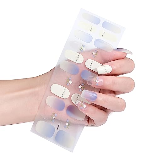 22 selbstklebende Wraps Gel-Nagellack-Streifen, volle Wraps, Nagellack-Aufkleber, Gel-Streifen, Gel-Aufkleber von MOIDHSAG