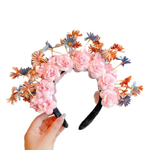 Blumen Kopfschmuck Zartes Haarteil Chinesischer Traditioneller Kopfschmuck Blumen Kopfbedeckung Blumen Haarbänder Für Traditionelle Kleidung von MOIDHSAG