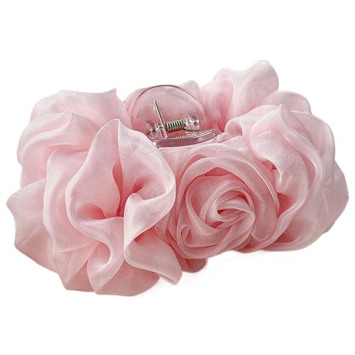 Stilvolle Haarnadeln Haarspange Krabben Charm Niedliches Haarspangen Zubehör Weiche Falten Haarklammer Für Modische Frauen von MOIDHSAG