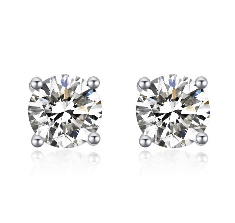 MOISS Ohrring-Set Charming stud earrings with zircons E000143 - Diameter: 0.4 cm von MOISS