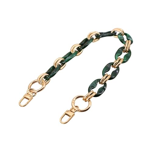 15.75" Damen Crossbody Handtaschen Kette Umhängetasche Geldbörse Gurte Ersatz Acryl Tasche Gurt Geldbörse Kette Riemen Grün von MOISTRI