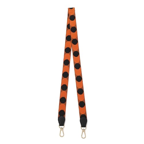 2.5cm/0.98" Breite Taschengurte Ersatz Umhängetasche Umhängetasche Gurt Umhängetasche Gurt Geldbörse Riemen Schwarzer Verschluss C-Orange Schwarz-Schwarz von MOISTRI