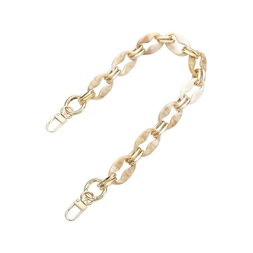 23.62" Damen Crossbody Handtaschen Kette Umhängetasche Geldbörse Gurte Ersatz Acryl Tasche Gurt Geldbörse Kette Riemen Beige von MOISTRI