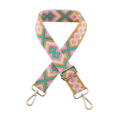 3.8cm/1.5" Wide Umhängetasche Gurt für Umhängetasche Handtaschen Gepäckgurte Ethnische Geldbörse Gurte Ersatz Goldener Verschluss A4 von MOISTRI