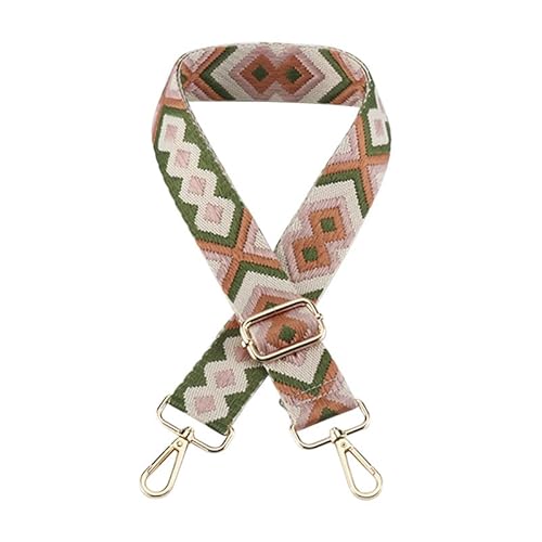 3.8cm/1.5" Wide Umhängetasche Gurt für Umhängetasche Handtaschen Gepäckgurte Ethnische Geldbörse Gurte Ersatz Schwarzer Verschluss A20 von MOISTRI