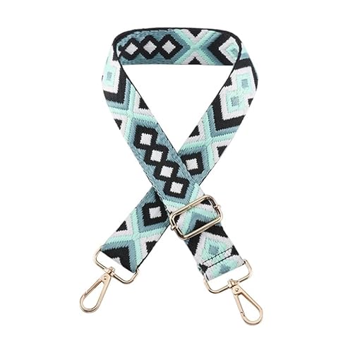 3.8cm/1.5" Wide Umhängetasche Gurt für Umhängetasche Handtaschen Gepäckgurte Ethnische Geldbörse Gurte Ersatz Silberne Schließe A26 von MOISTRI