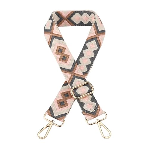 3.8cm/1.5" Wide Umhängetasche Gurt für Umhängetasche Handtaschen Gepäckgurte Ethnische Geldbörse Gurte Ersatz Silberne Schließe A30 von MOISTRI