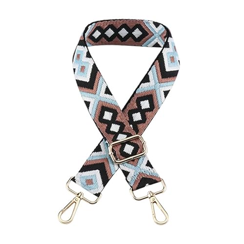 3.8cm/1.5" Wide Umhängetasche Gurt für Umhängetasche Handtaschen Gepäckgurte Ethnische Geldbörse Gurte Ersatz Silberne Schließe A5 von MOISTRI