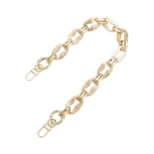 31.5"" Damen Crossbody Handtaschen Kette Umhängetasche Geldbörse Gurte Ersatz Acryl Tasche Gurt Geldbörse Kette Riemen Beige von MOISTRI