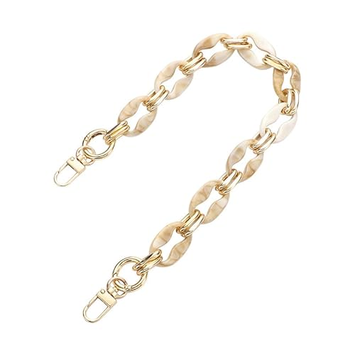 39.37" Damen Crossbody Handtaschen Kette Umhängetasche Geldbörse Gurte Ersatz Acryl Tasche Gurt Geldbörse Kette Riemen Beige von MOISTRI