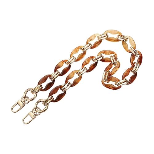 43.31" Damen Crossbody Handtaschen Kette Umhängetasche Geldbörse Gurte Ersatz Acryl Tasche Gurt Geldbörse Kette Riemen Braun von MOISTRI