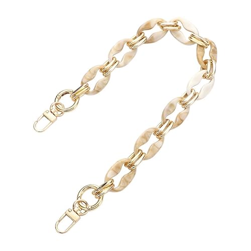 47.24" Damen Crossbody Handtaschen Kette Umhängetasche Geldbörse Gurte Ersatz Acryl Tasche Gurt Geldbörse Kette Riemen Beige von MOISTRI