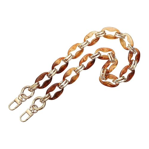 47.24" Damen Crossbody Handtaschen Kette Umhängetasche Geldbörse Gurte Ersatz Acryl Tasche Gurt Geldbörse Kette Riemen Braun von MOISTRI