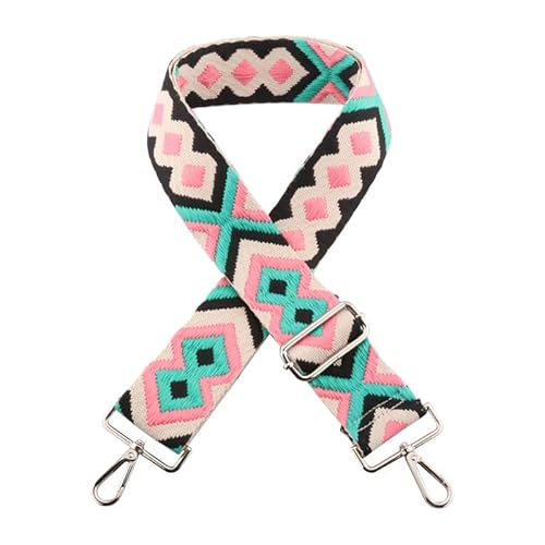 5cm/1.97" Wide Umhängetasche Gurt für Umhängetasche Handtaschen Gepäckgurte Ethnische Geldbörse Gurte Ersatz Schwarzer Verschluss A19 von MOISTRI