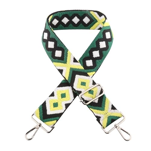 5cm/1.97" Wide Umhängetasche Gurt für Umhängetasche Handtaschen Gepäckgurte Ethnische Geldbörse Gurte Ersatz Silberne Schließe A1 von MOISTRI